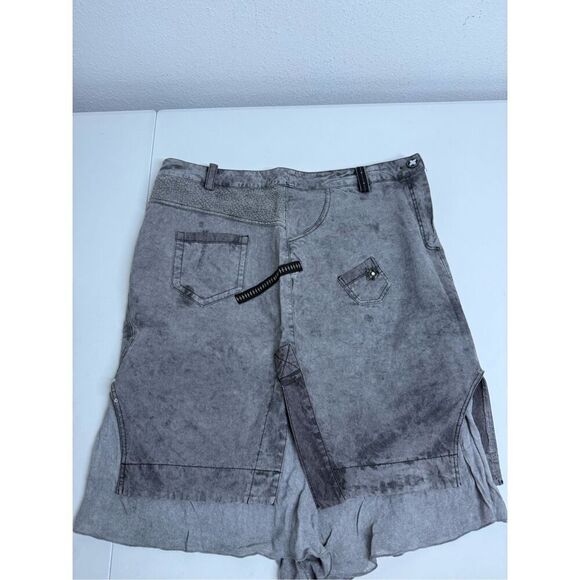 Rare Elisa Cavaletti Avant Garde Denim Bohemian Skirt Zipper Size M See Notes - Picture 9 of 13